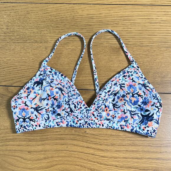 ATHLETA Barbados Delicate Floral Bikini Swimsuit Top Womens XS - Picture 3 of 7